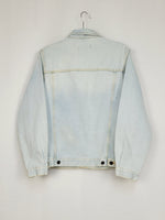Load image into Gallery viewer, Vintage 90s light blue denim oversized jeans jacket
