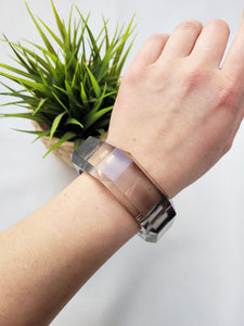 Y2K vintage plastic clear geometrical bracelet