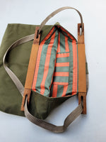 Load image into Gallery viewer, Vintage 90s khaki green tote shoulder bag
