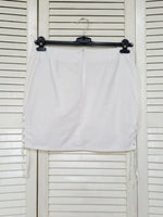 Load image into Gallery viewer, Vintage 00s Y2K white side split mini skirt
