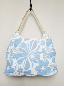 Vintage 00s Y2K pastel blue Hawaii shoulder beach bag