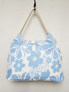 Vintage 00s Y2K pastel blue Hawaii shoulder beach bag