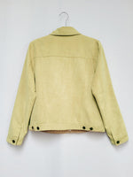 Load image into Gallery viewer, Vintage 90s sand brown faux suede buttons down jacket
