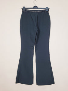 Vintage Y2K black high waist flare pants