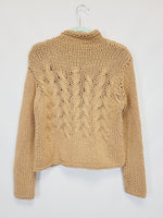 Load image into Gallery viewer, 90s handmade brown chunky minimalist slouchy jumper top
