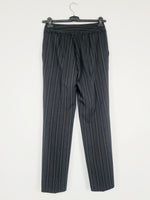 Load image into Gallery viewer, Y2K black striped formal medium waist straight pants
