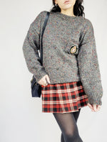 Load image into Gallery viewer, 1990s jazzy handmade knit grunge preppy slouchy jumper top
