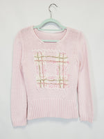 Load image into Gallery viewer, Y2K 00s retro pastel pink knitted minimalist jumper top

