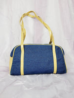 Load image into Gallery viewer, Vintage 00s denim jeans baguette shoulder bag
