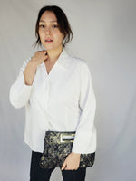 Load image into Gallery viewer, 90s retro white minimalist smart basic preppy shirt blouse
