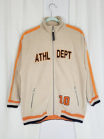 Load image into Gallery viewer, Vintage 90s beige fleece sports zip sweatshirt jacket
