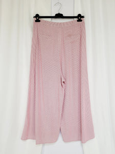 Vintage 90s red white striped layered ankle Boho pants