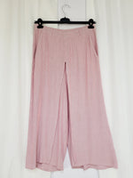 Load image into Gallery viewer, Vintage 90s red white striped layered ankle Boho pants
