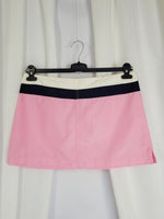 Load image into Gallery viewer, Vintage Y2K 00s pink striped minimalist sports mini skirt
