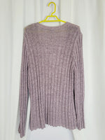 Load image into Gallery viewer, Vintage 90s lilac purple long tie up cardigan
