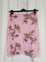 Load image into Gallery viewer, 90s retro pink floral print midi summer minimalist skirt
