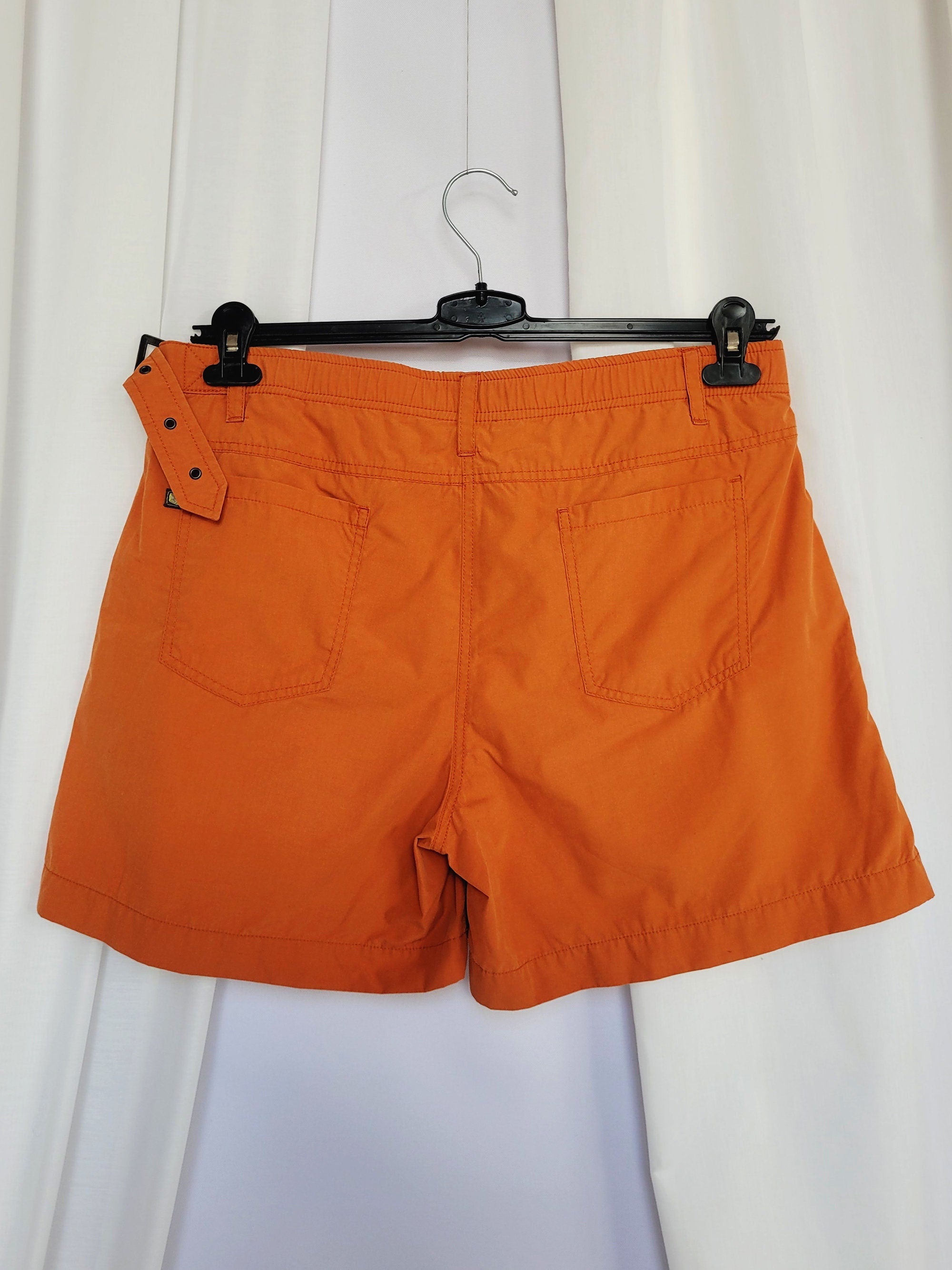 Y2K 00s low waist orange minimalist mini skorts skirt