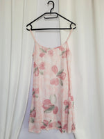 Load image into Gallery viewer, Y2K 00s retro pastel pink floral minimalist mini slip dress
