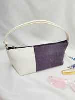 Load image into Gallery viewer, Y2K combo fabric color block small baguette handbag purse
