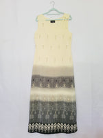 Load image into Gallery viewer, Retro 90s pastel yellow Ombre occasional maxi dress
