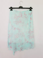 Load image into Gallery viewer, Y2K 00s retro baby blue butterfly summer minimalist skirt
